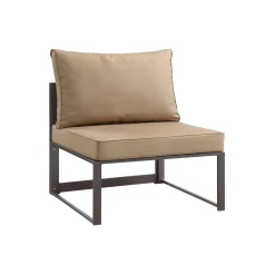 Fortuna Six Piece Outdoor Patio Sectional with Armchair