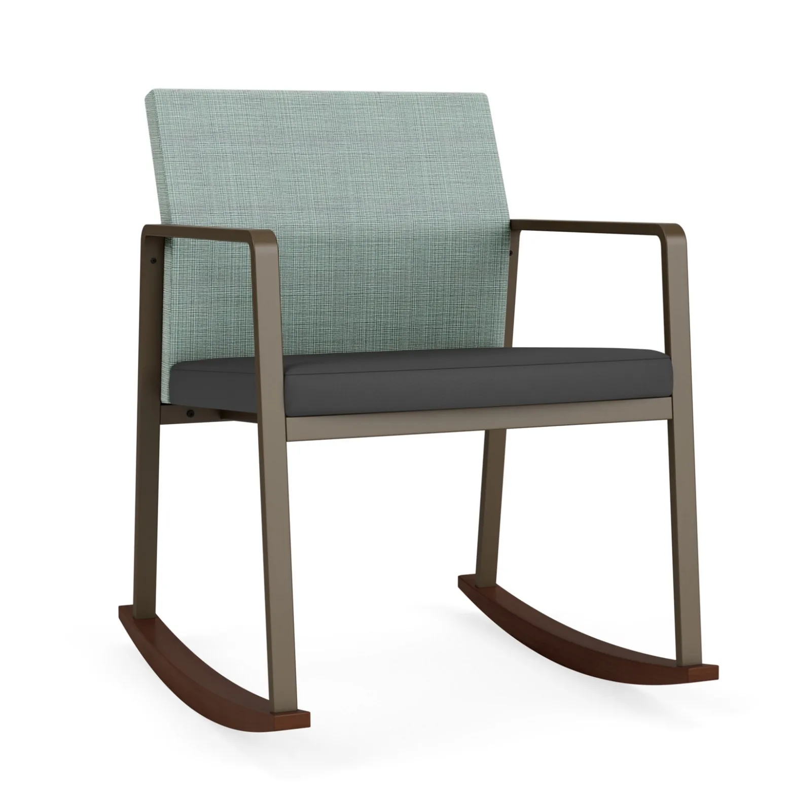 Foundry Rocking Guest Chair In Premium Upholstery