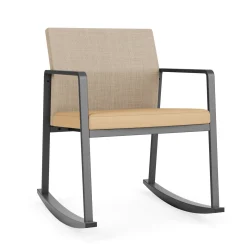 Foundry Rocking Guest Chair In Premium Upholstery