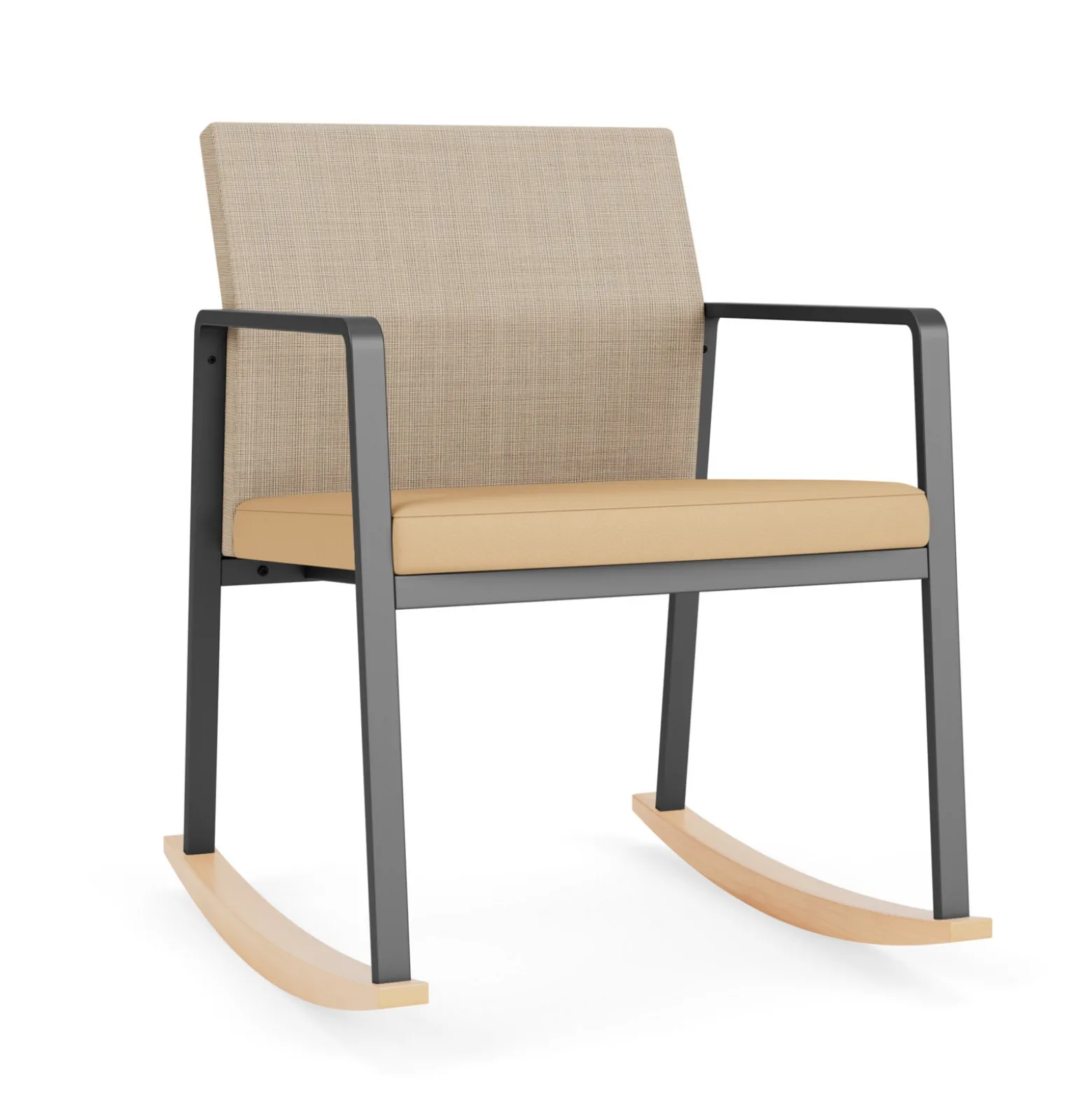 Foundry Rocking Guest Chair In Premium Upholstery