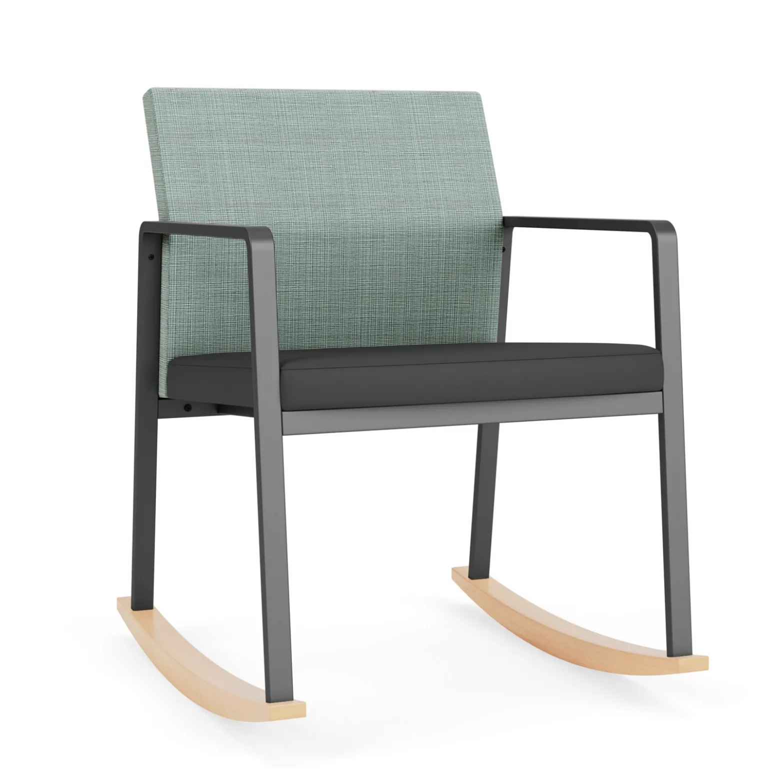 Foundry Rocking Guest Chair In Premium Upholstery
