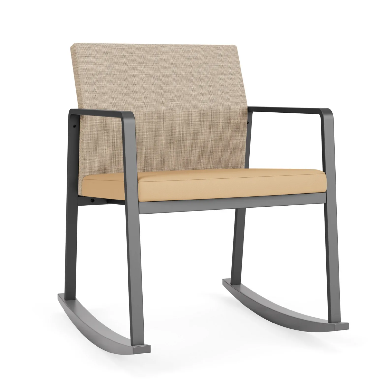 Foundry Rocking Guest Chair In Premium Upholstery