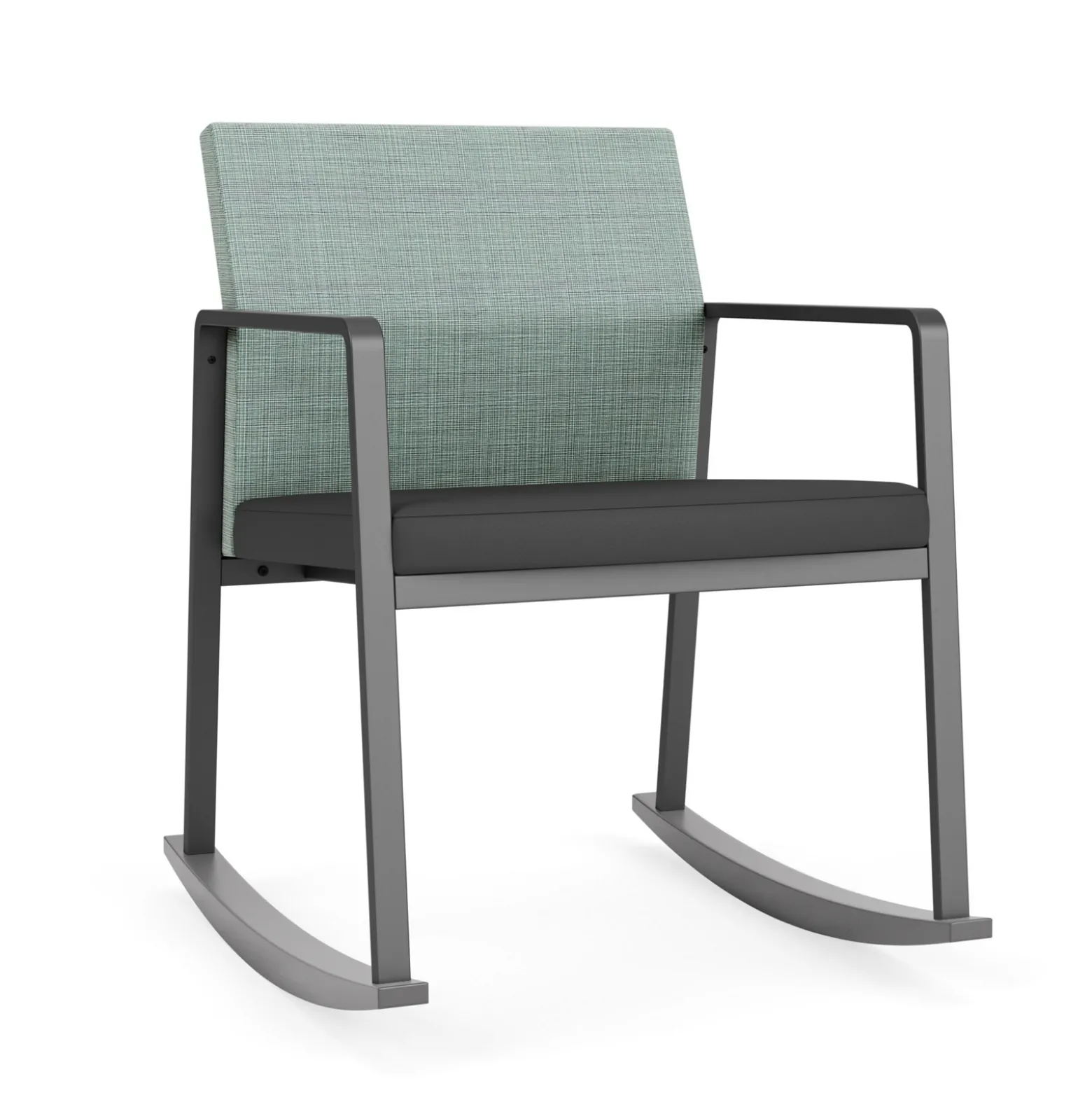 Foundry Rocking Guest Chair In Premium Upholstery