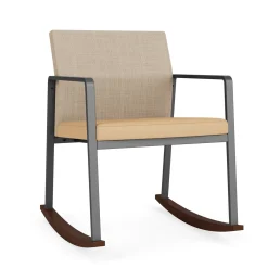 Foundry Rocking Guest Chair In Premium Upholstery
