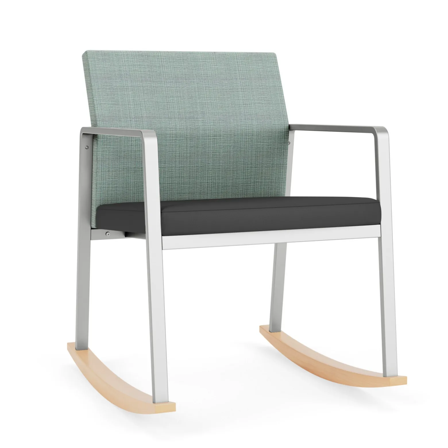 Foundry Rocking Guest Chair In Premium Upholstery