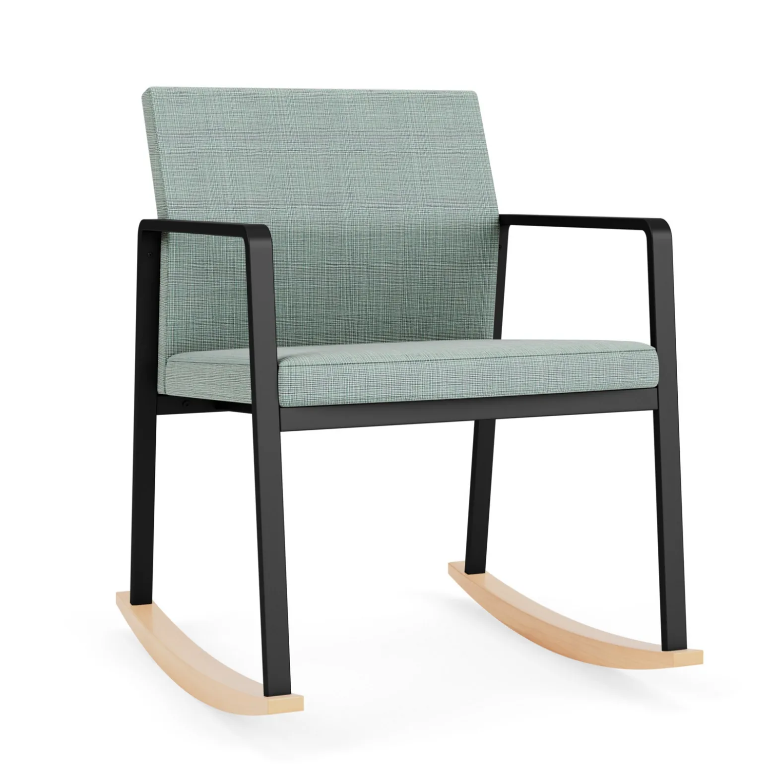 Foundry Rocking Guest Chair In Premium Upholstery
