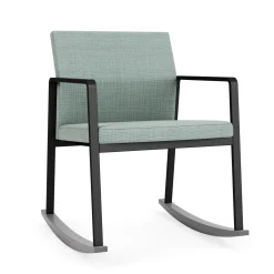 Foundry Rocking Guest Chair In Premium Upholstery
