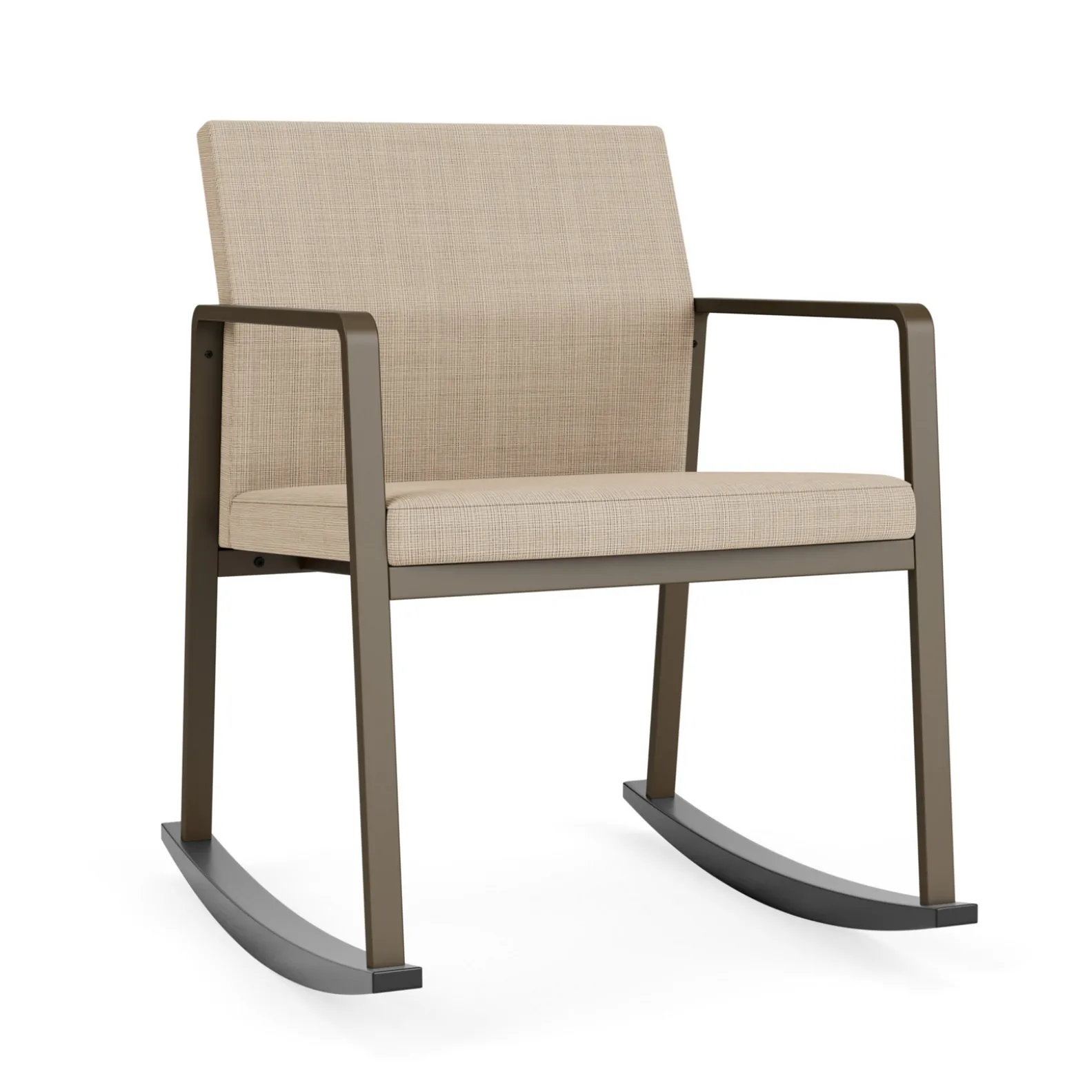 Foundry Rocking Guest Chair In Premium Upholstery
