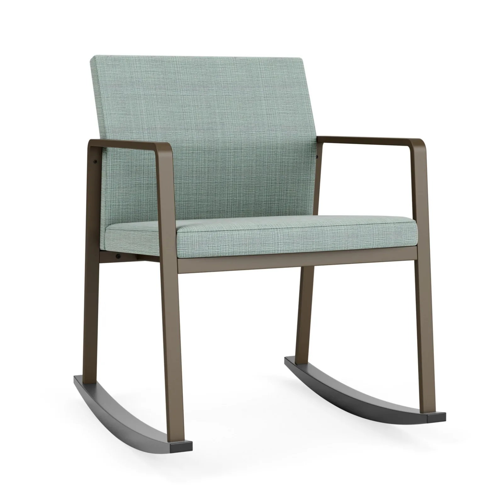 Foundry Rocking Guest Chair In Premium Upholstery