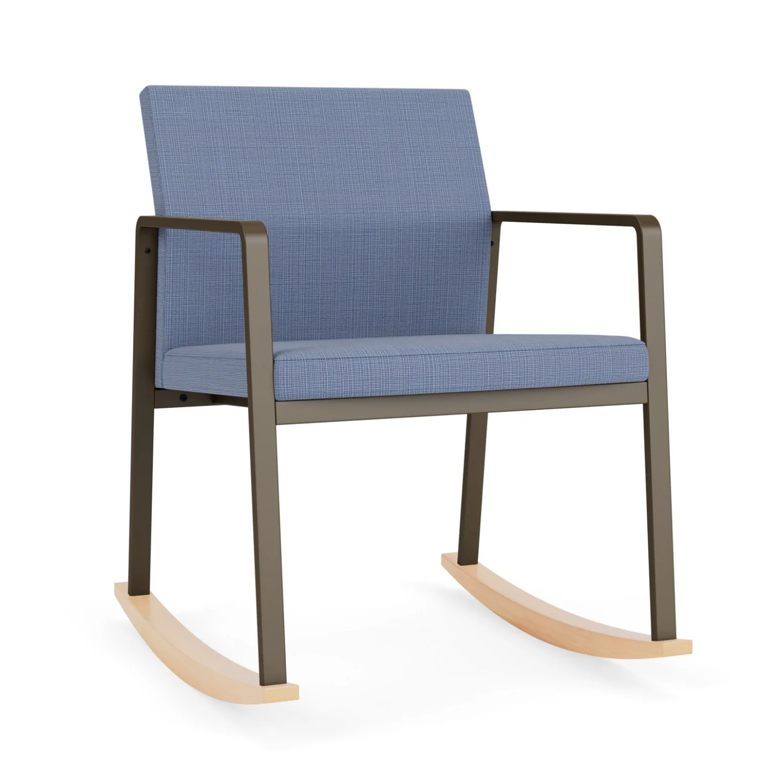 Foundry Rocking Guest Chair In Premium Upholstery