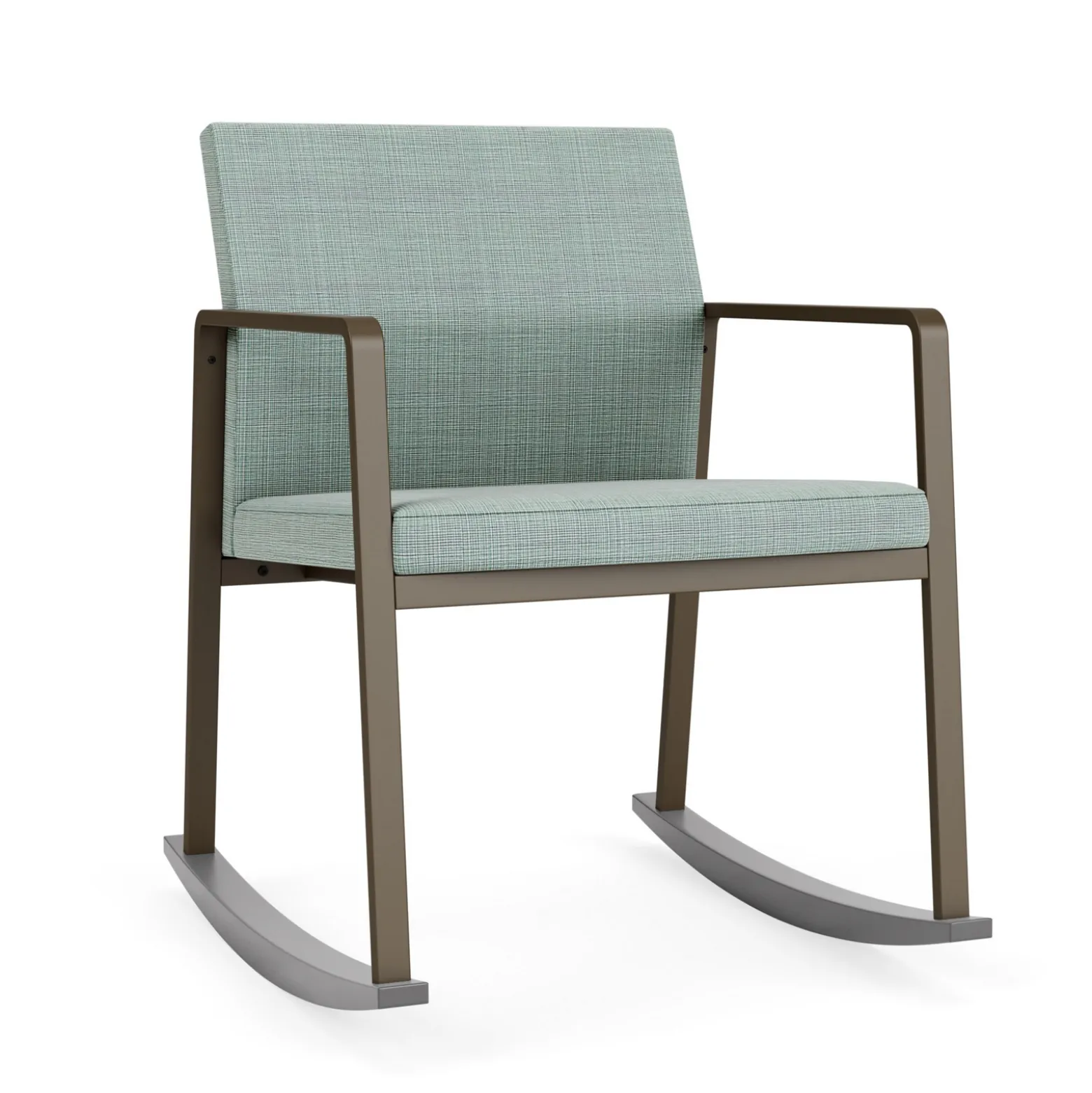 Foundry Rocking Guest Chair In Premium Upholstery