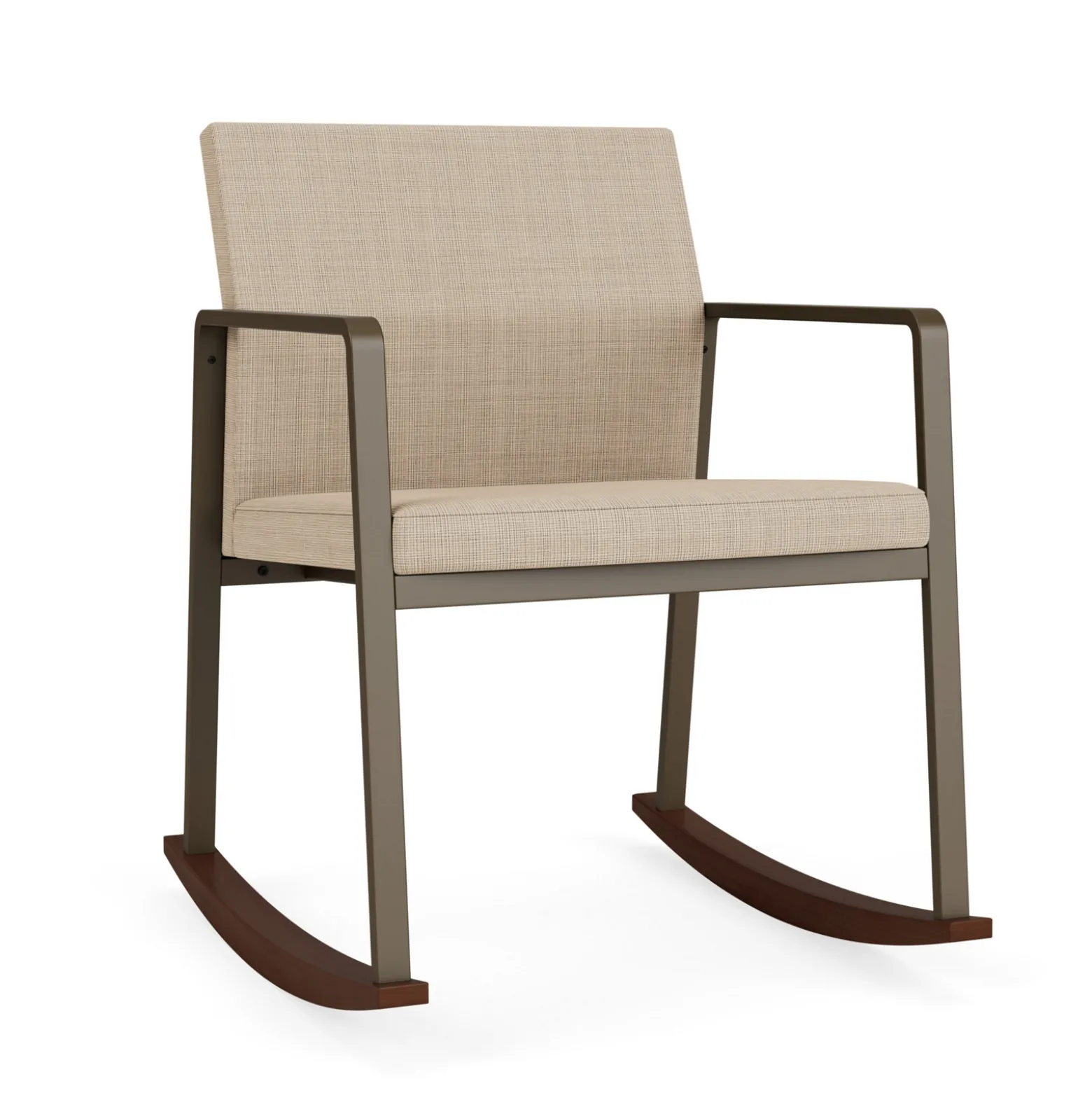 Foundry Rocking Guest Chair In Premium Upholstery