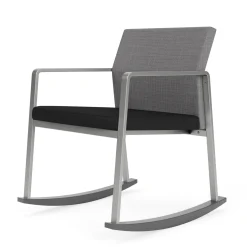 Foundry Rocking Guest Chair In Premium Upholstery