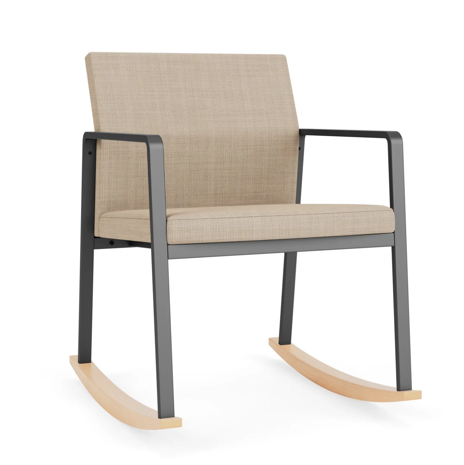 Foundry Rocking Guest Chair In Premium Upholstery