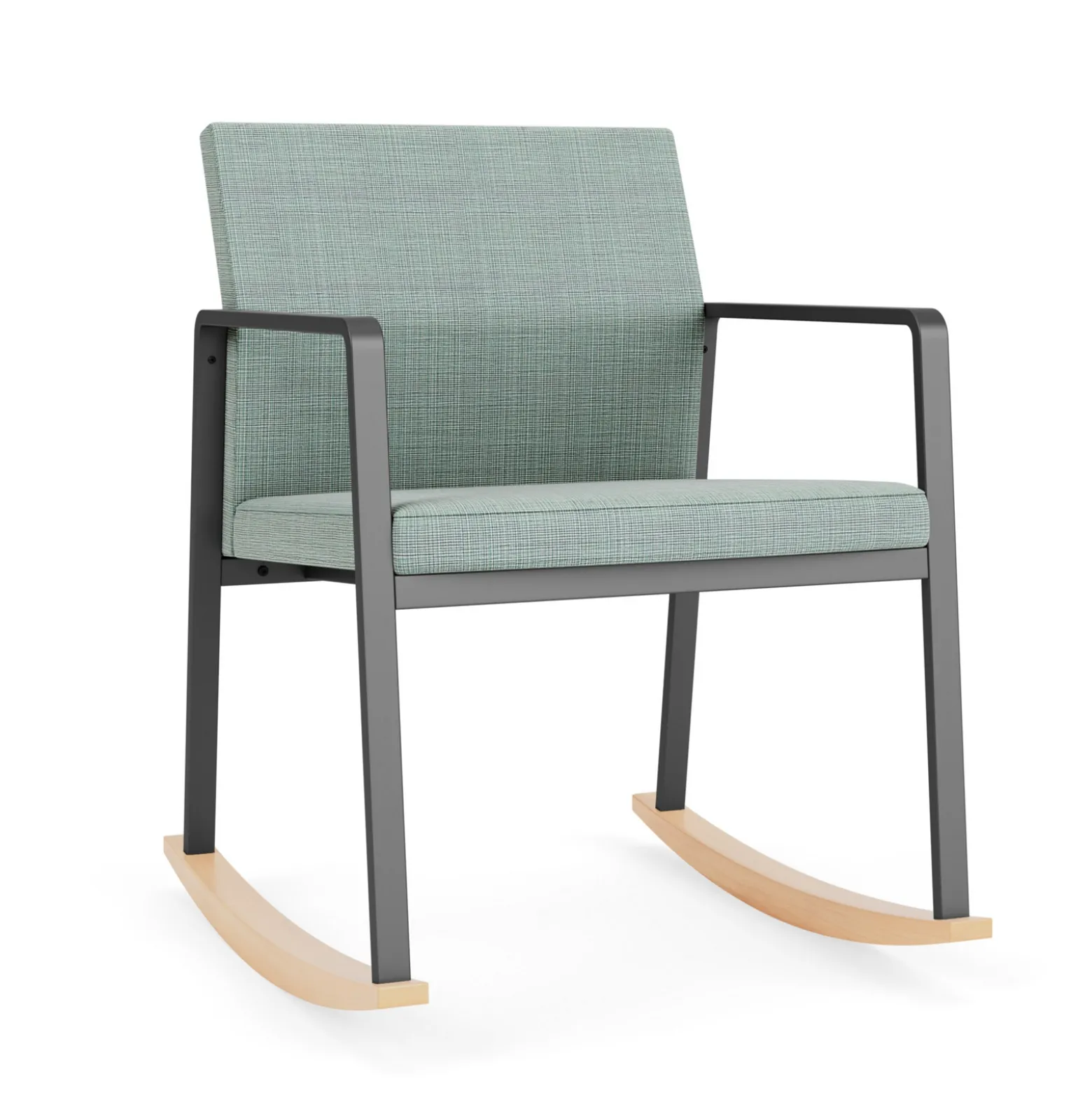 Foundry Rocking Guest Chair In Premium Upholstery