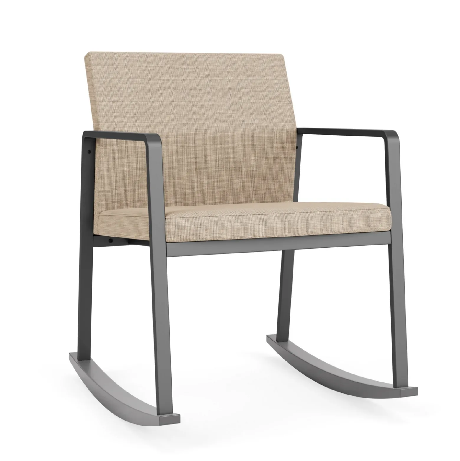 Foundry Rocking Guest Chair In Premium Upholstery