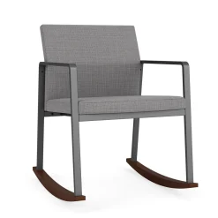 Foundry Rocking Guest Chair In Premium Upholstery