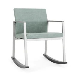 Foundry Rocking Guest Chair In Premium Upholstery