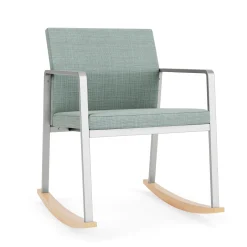 Foundry Rocking Guest Chair In Premium Upholstery