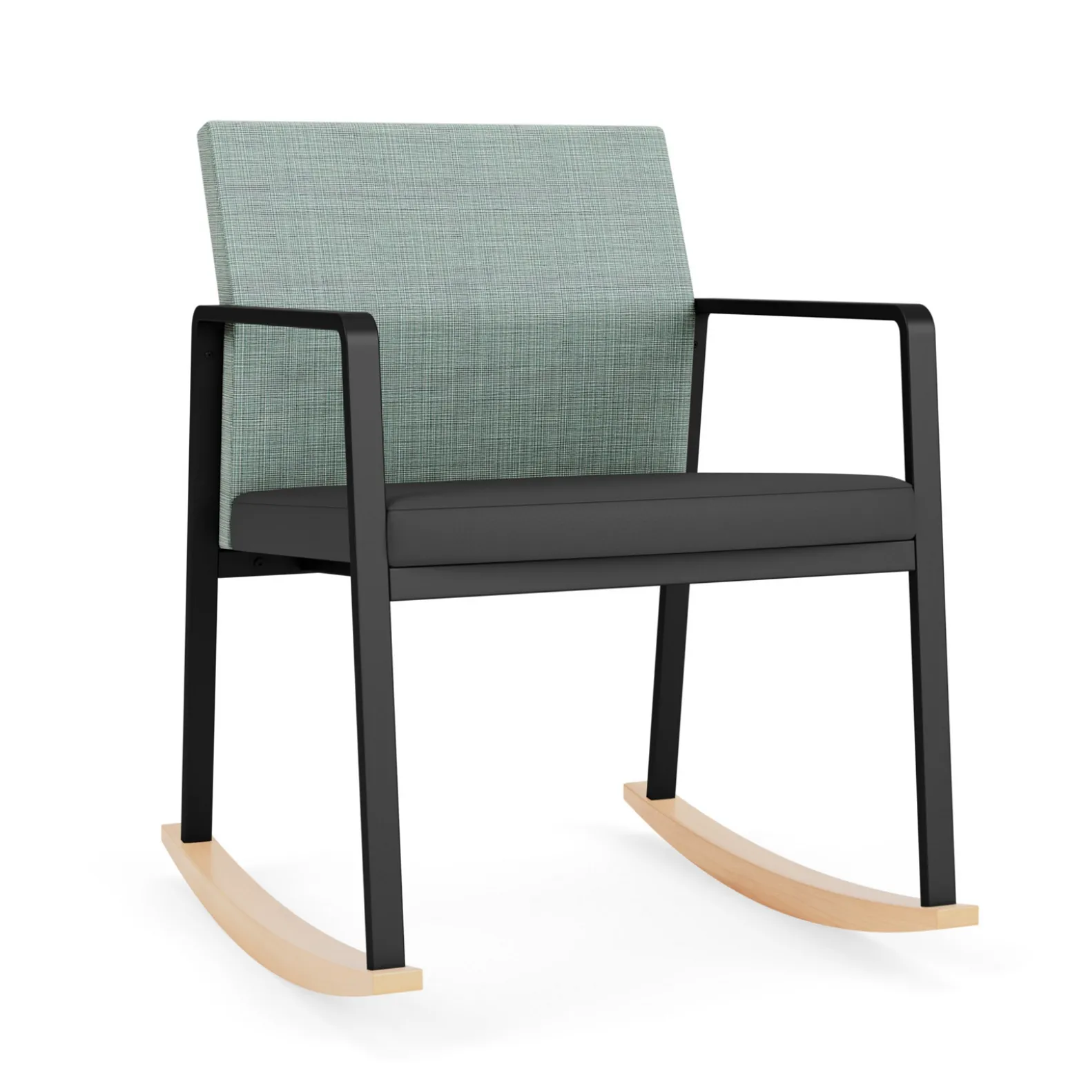 Foundry Rocking Guest Chair In Premium Upholstery