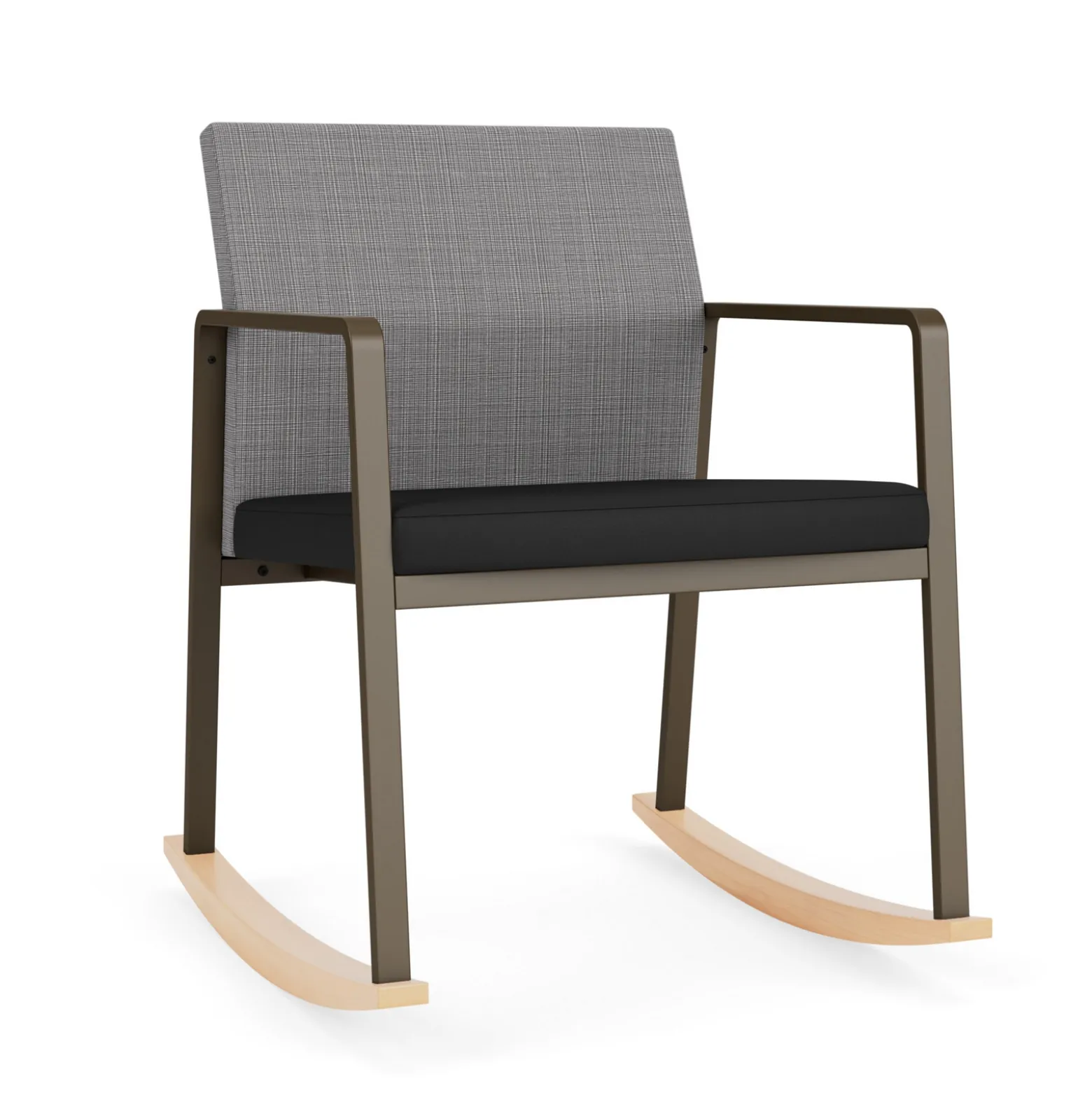 Foundry Rocking Guest Chair In Premium Upholstery