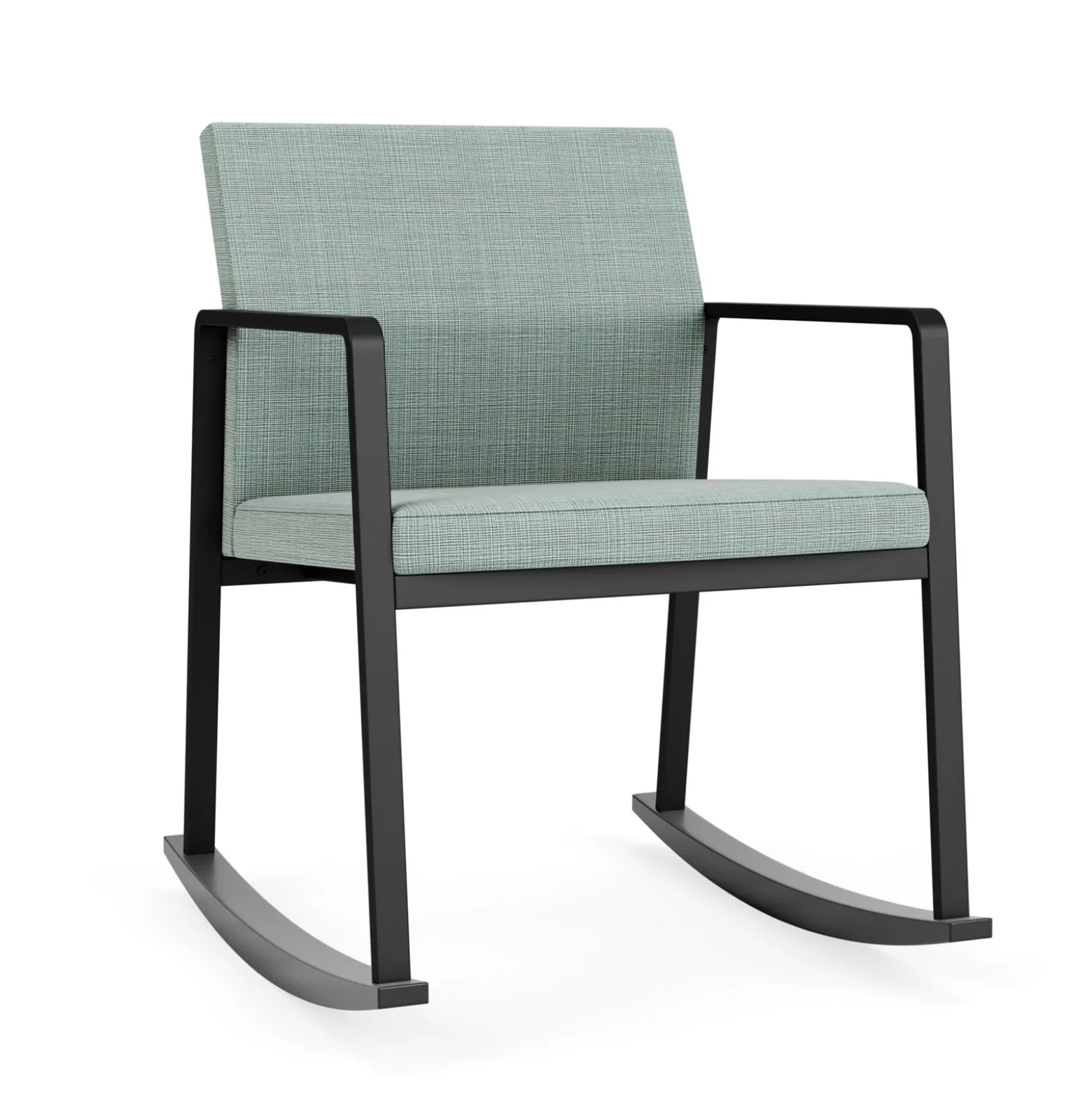 Foundry Rocking Guest Chair In Premium Upholstery