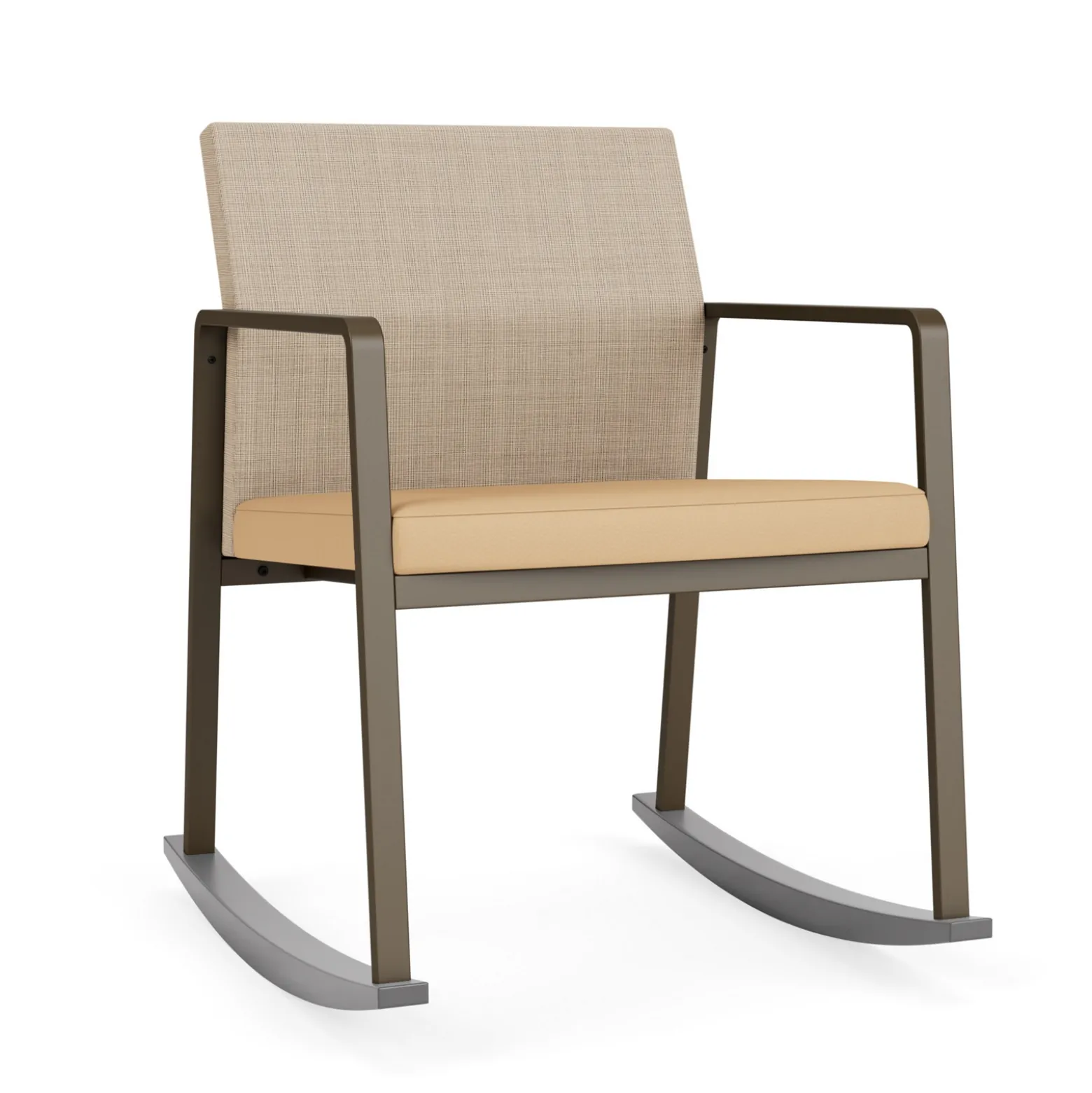 Foundry Rocking Guest Chair In Premium Upholstery