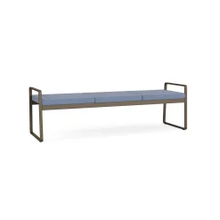 Foundry Three Seat Bench In Premium Upholstery