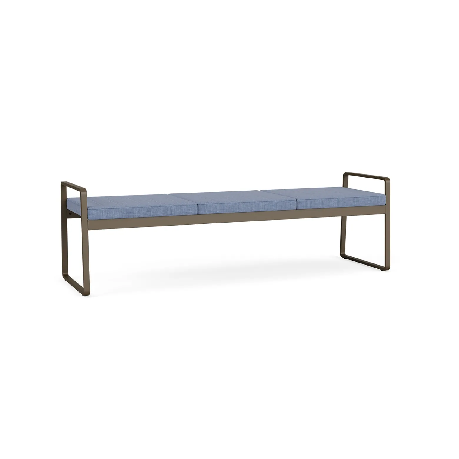 Foundry Three Seat Bench In Premium Upholstery