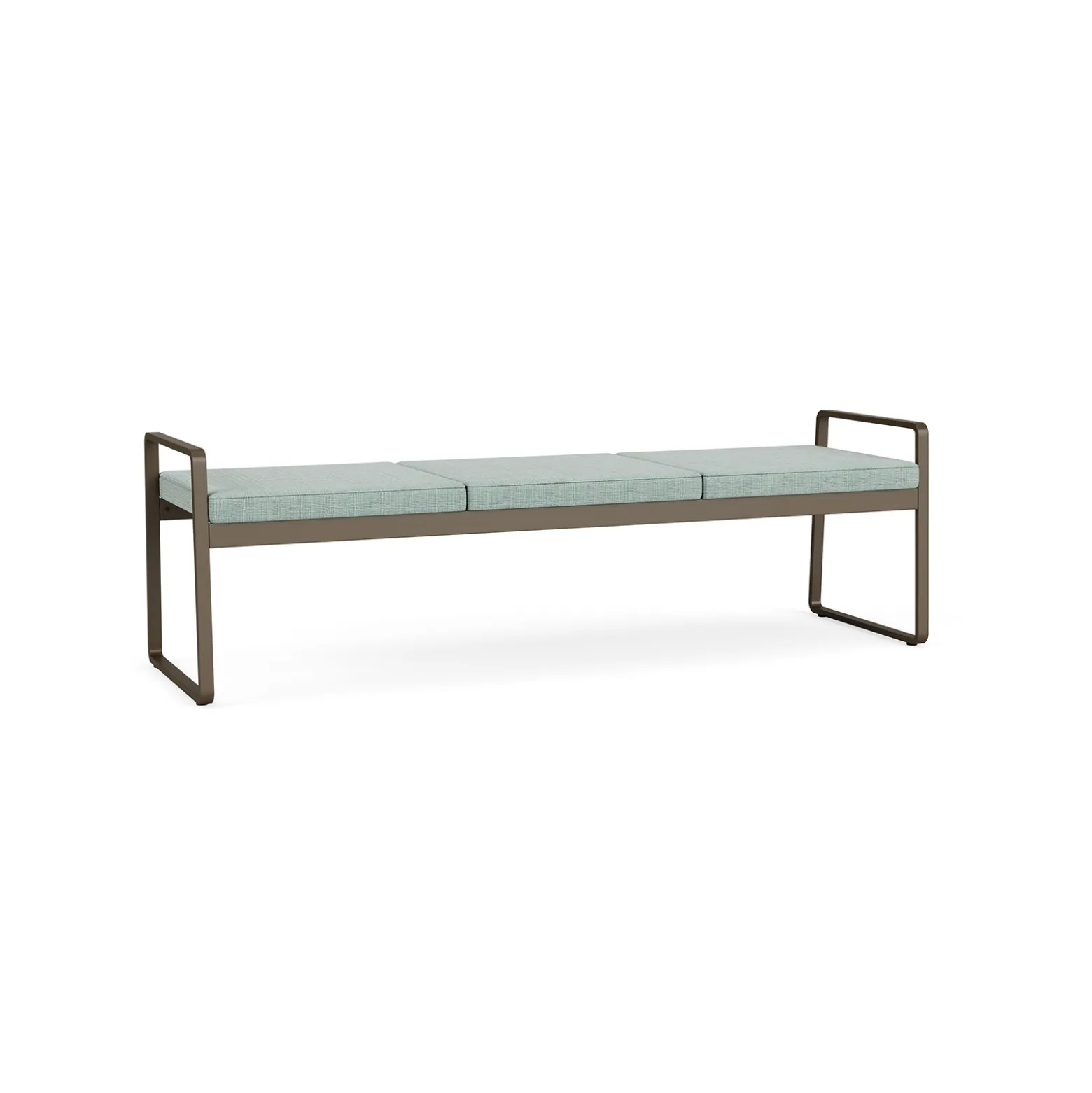 Foundry Three Seat Bench In Premium Upholstery