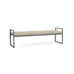 Foundry Three Seat Bench In Premium Upholstery