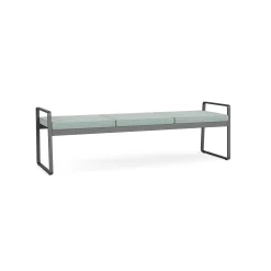 Foundry Three Seat Bench In Premium Upholstery
