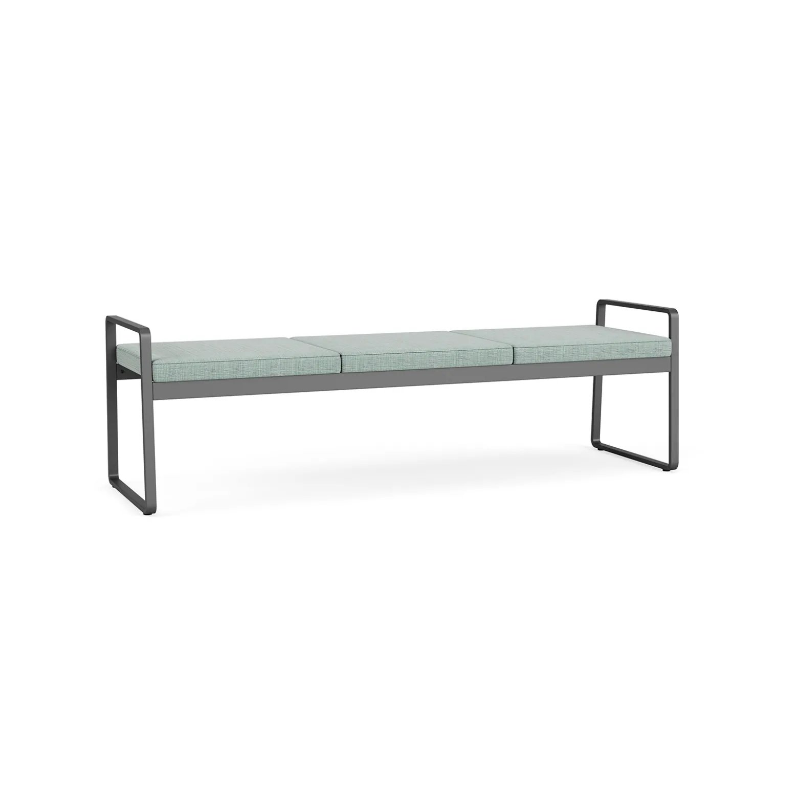 Foundry Three Seat Bench In Premium Upholstery
