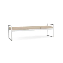 Foundry Three Seat Bench In Premium Upholstery