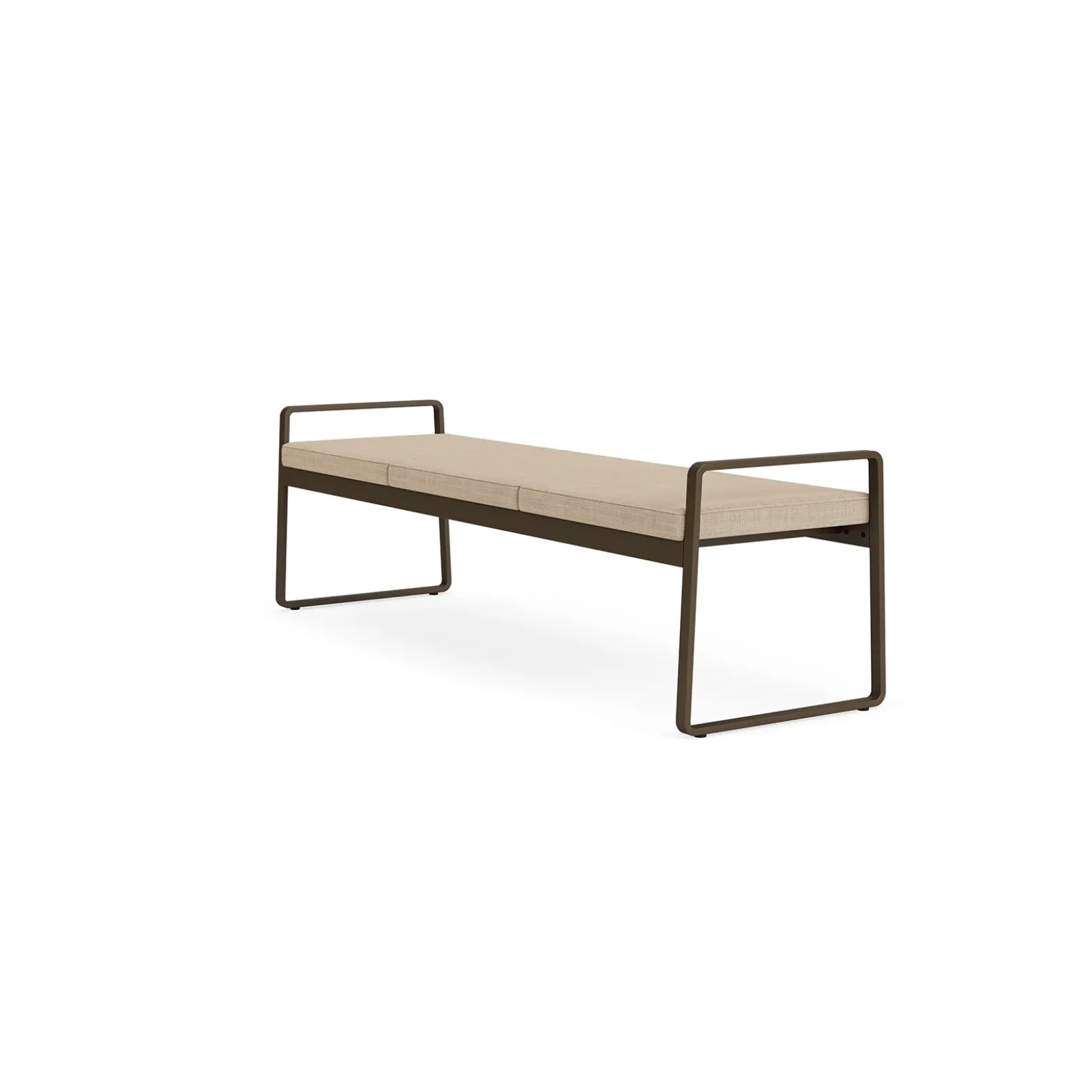 Foundry Three Seat Bench In Premium Upholstery