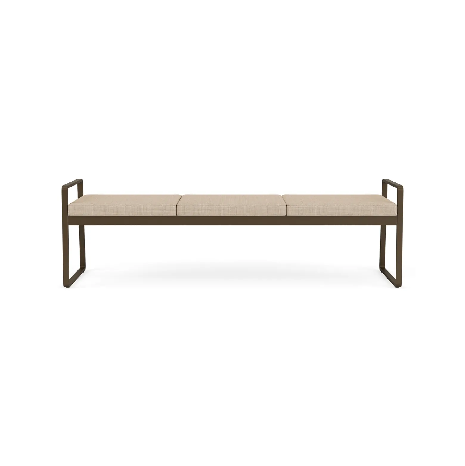 Foundry Three Seat Bench In Premium Upholstery