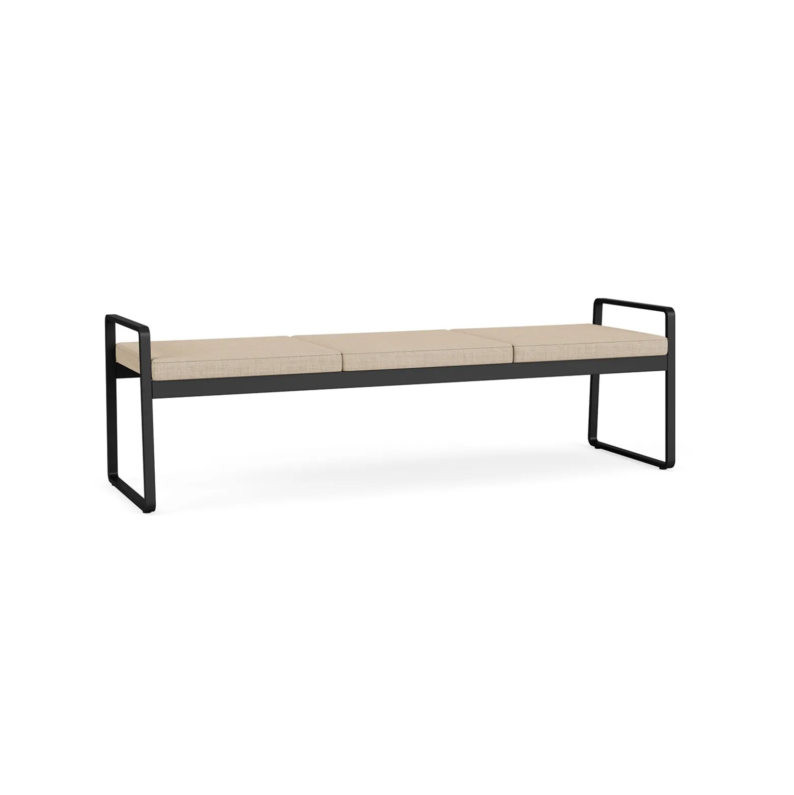Foundry Three Seat Bench In Premium Upholstery
