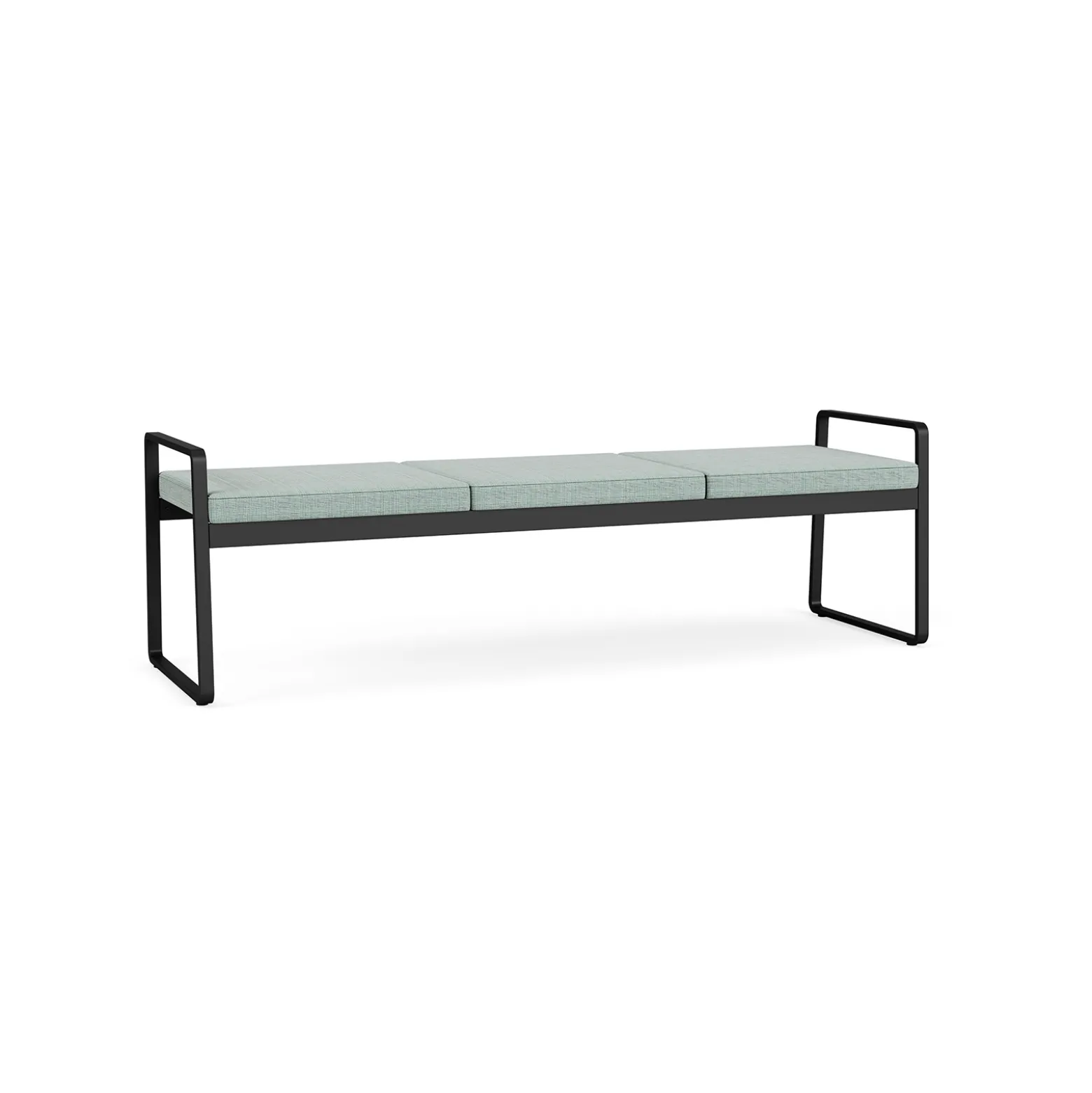 Foundry Three Seat Bench In Premium Upholstery