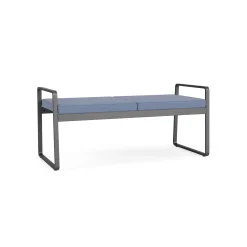 Foundry Two Seat Bench in Premium Upholstery