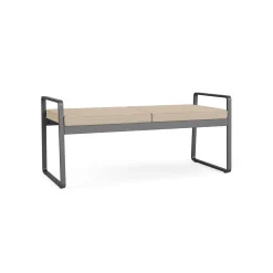 Foundry Two Seat Bench in Premium Upholstery