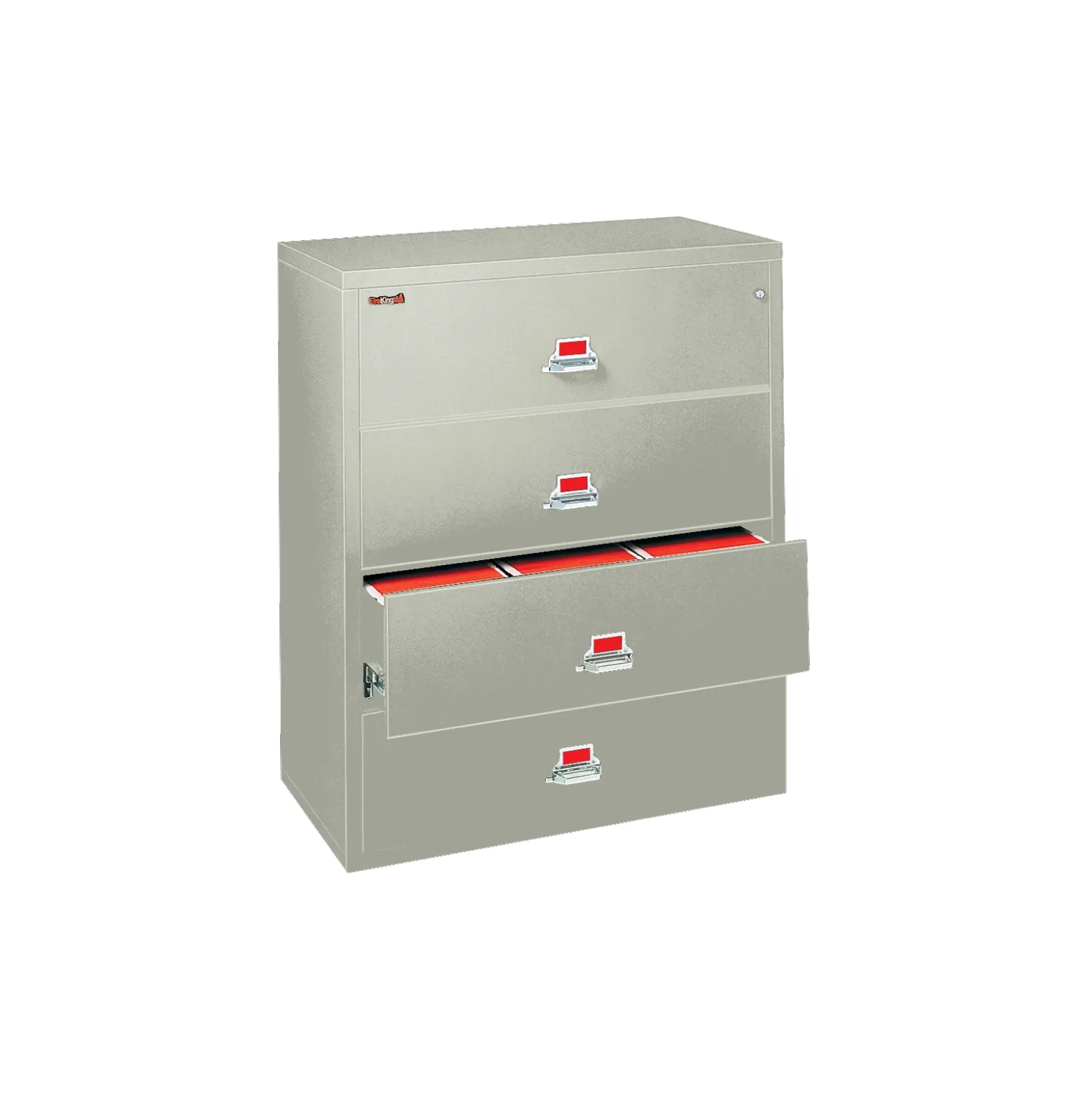 Four Drawer Fireproof Lateral File - 31" W
