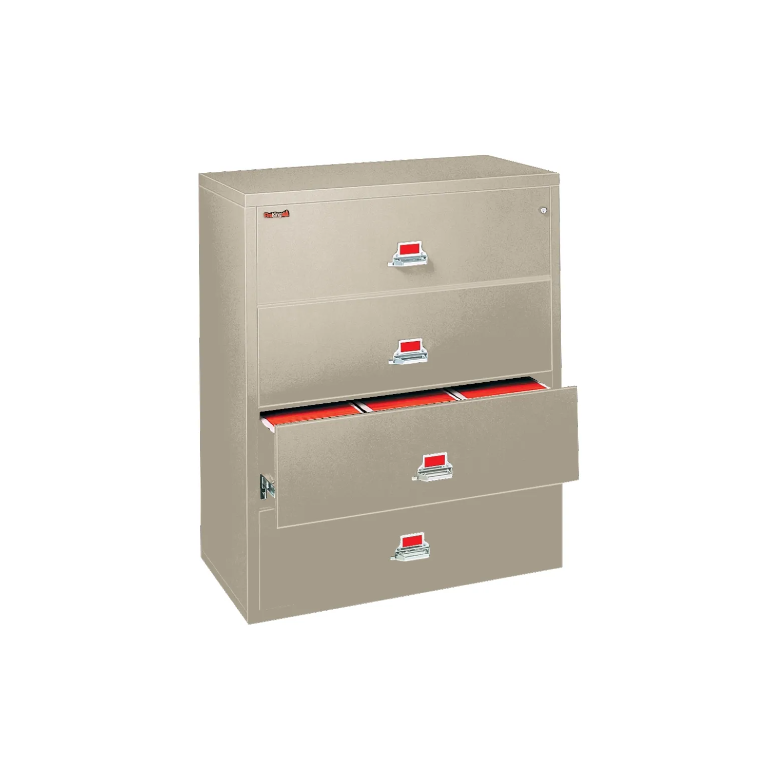 Four Drawer Fireproof Lateral File - 31" W