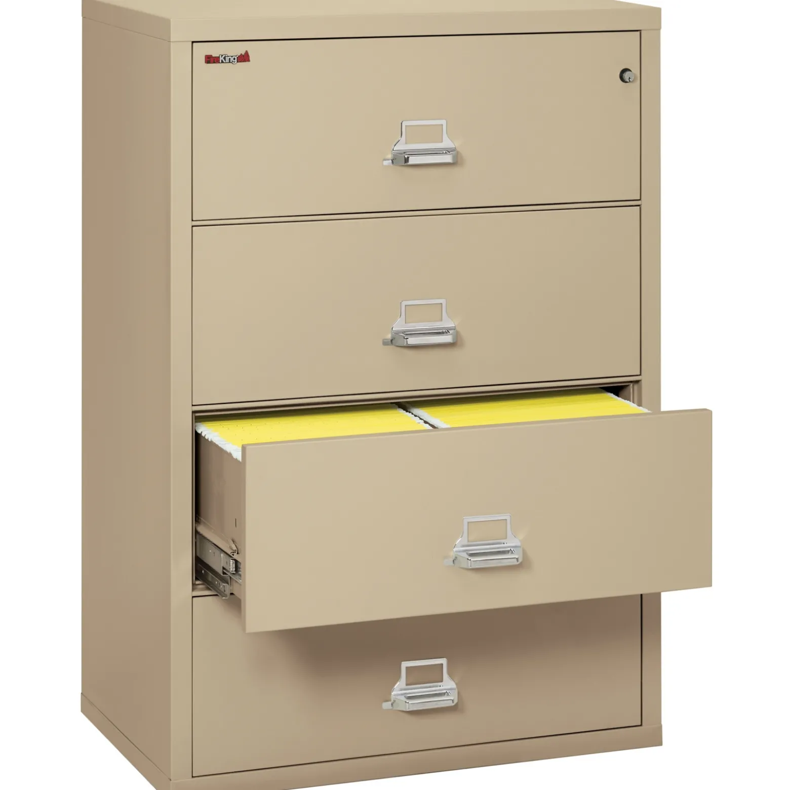 Four Drawer Fireproof Lateral File - 38"W