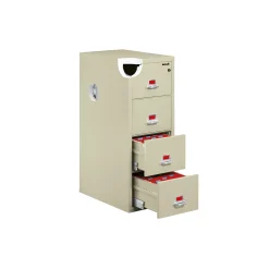 Four Drawer Fireproof Legal Size Vertical File - 31"D
