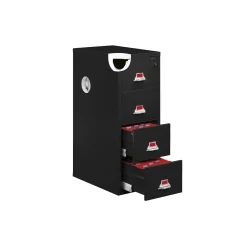 Four Drawer Fireproof Legal Size Vertical File - 31"D