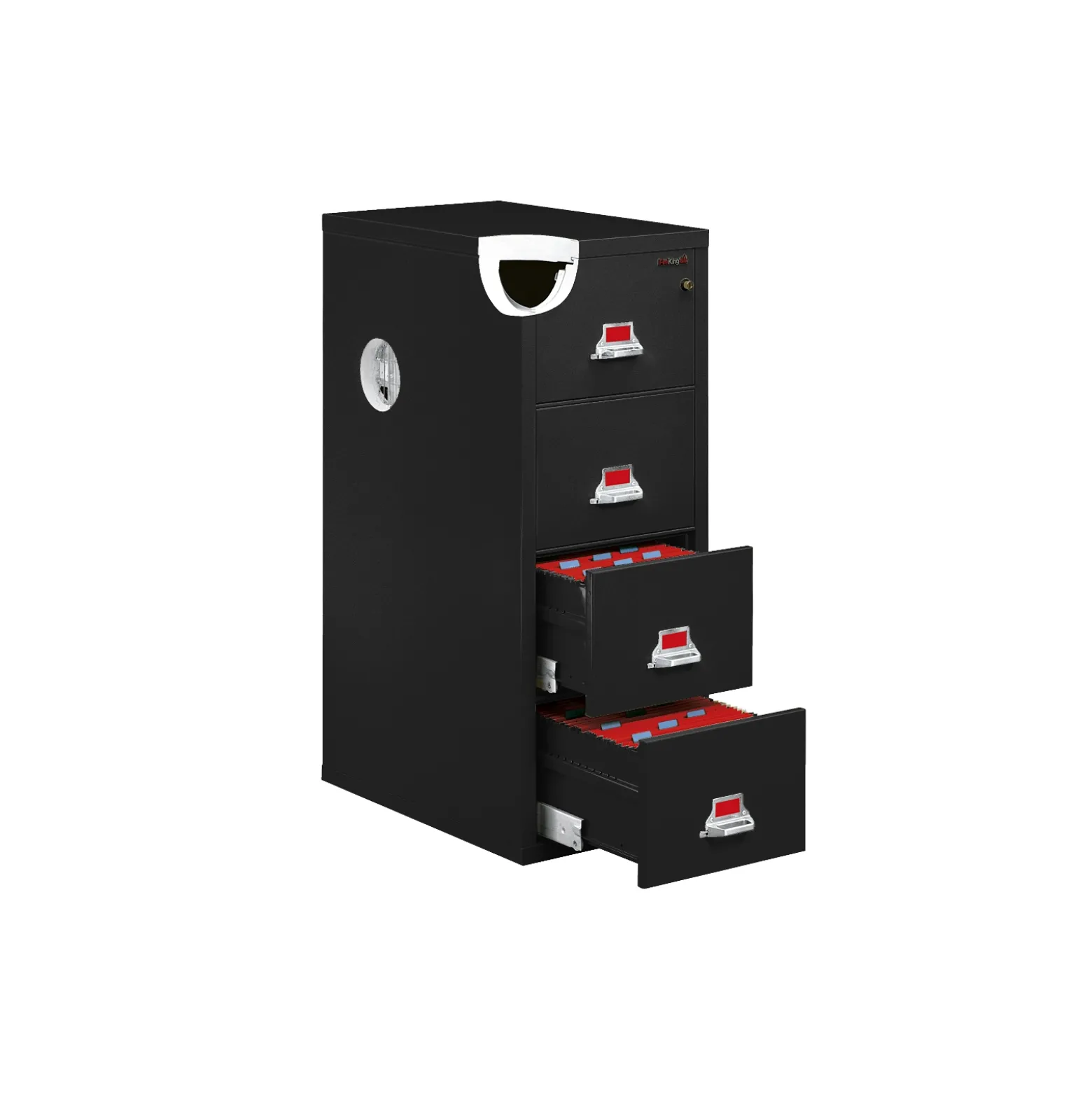 Four Drawer Fireproof Legal Size Vertical File - 31"D