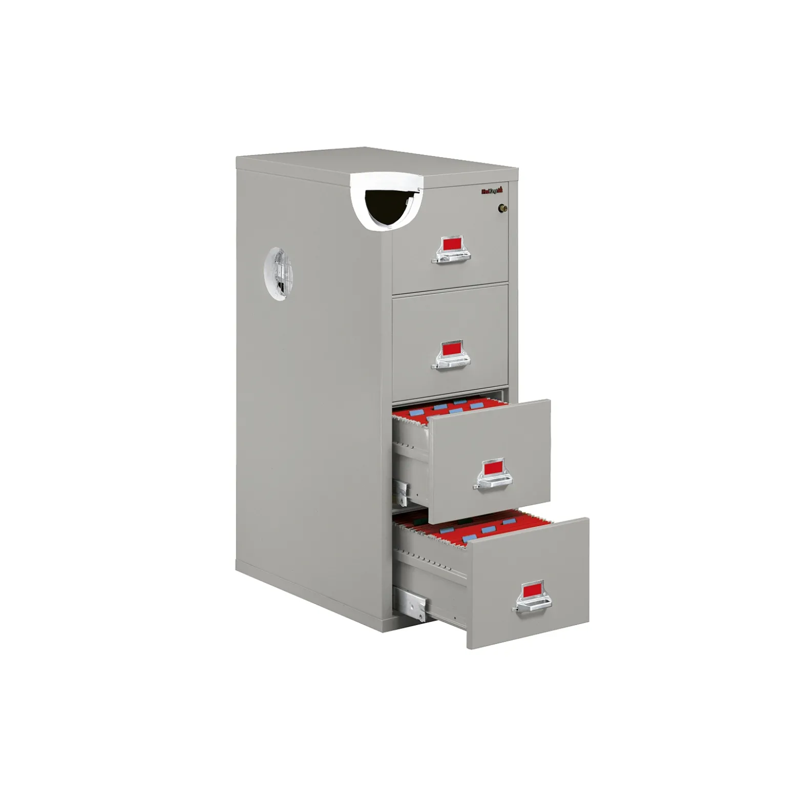 Four Drawer Fireproof Letter Size Vertical File - 31"D