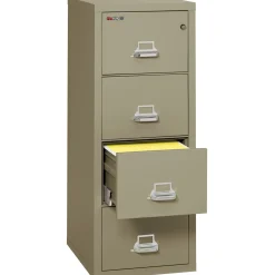 Four Drawer Fireproof Letter Size Vertical File - 25