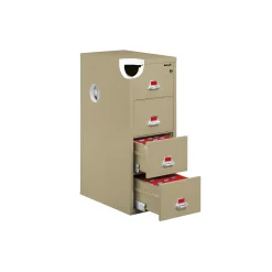 Four Drawer Fireproof Letter Size Vertical File - 25