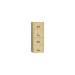 Four Drawer Fireproof Vertical File - 16.875"W x 25"D
